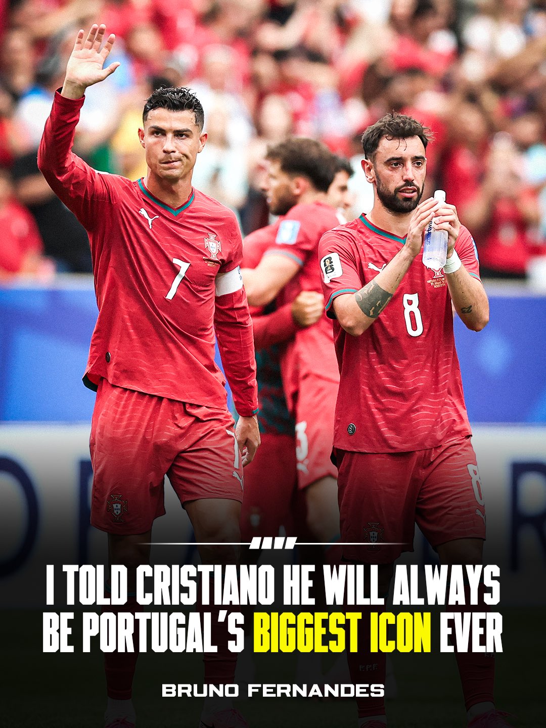 Bruno Fernandes Defends Cristiano Ronaldo: “He Deserves the Respect of All Portuguese People”